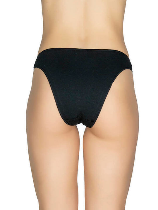 A.A UNDERWEAR Cotton Women's Slip Seamless with Lace Black