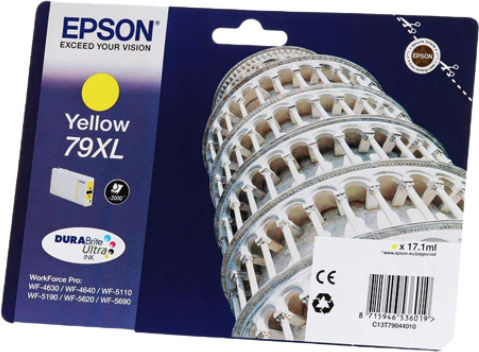Epson 79XL Original InkJet Druckerpatrone Gelb (C13T79044010)