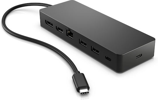 HP USB-C Docking Station με HDMI/DisplayPort Ethernet Μαύρο (50H98AA)