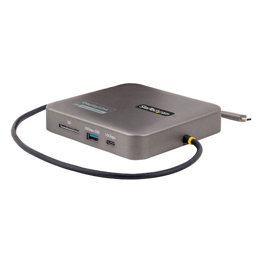 StarTech USB-C Docking Station with HDMI 4K PD Ethernet and Support for 2 Monitors Gray (S55161826)