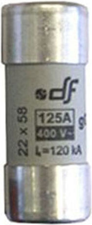 Adeleq Safety Cylindrical Porcelain Fast-Bow 22x58mm 125A (88-2125) 1pcs