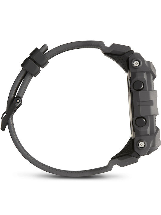 Casio G-Shock G-Squad Ψηφιακό Ανδρικό Ρολόι 54mm Μπαταρίας με Γκρι Καουτσούκ Λουράκι