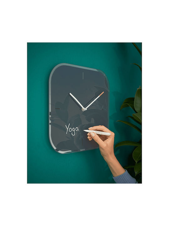 Leitz Cosy Leise Wanduhr Glas Gray Ø30cm