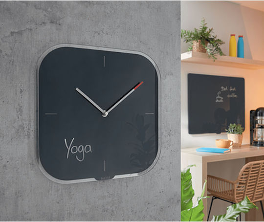 Leitz Cosy Leise Wanduhr Glas Gray Ø30cm