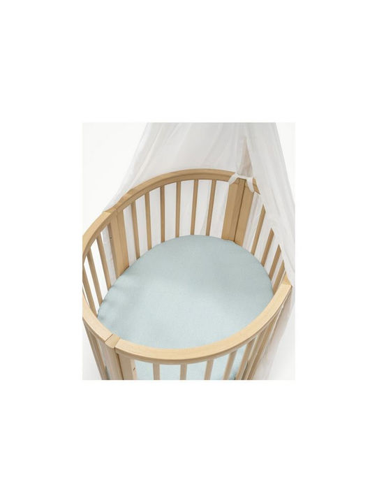 Stokke Sleepi Mini V3 Baby Bettlaken Für Wiege Baumwolle Angepasst Grün 90x109cm