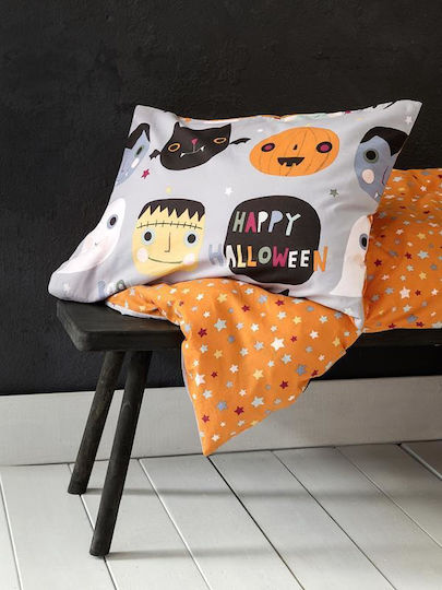 Nima Детско покривало Единично Happy Halloween Сив 160x240cm