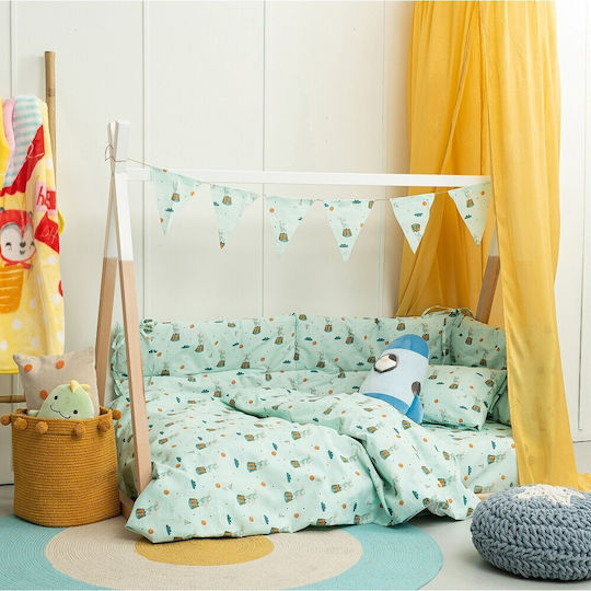 Palamaiki Kinderdecke Einzel My Kingdom MK747 Grün 160x240cm