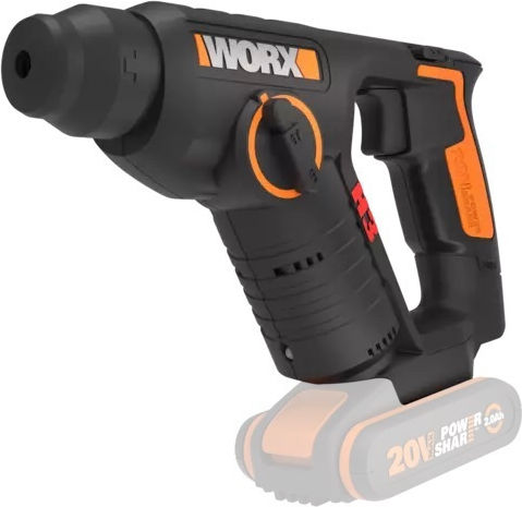 Worx Percuție Ciocan rotopercutor Baterie 20V Solo cu Suport SDS Plus