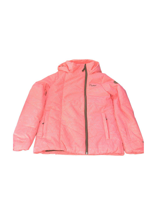 Protest Waterproof Kids Sports Jacket short Hooded Pink