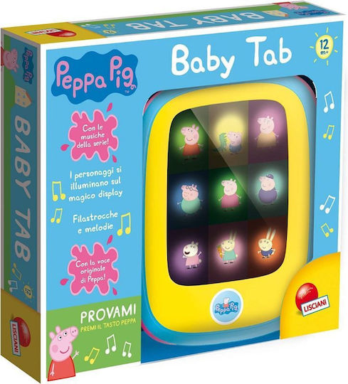 Lisciani Giochi Βρεφικό Laptop-Tablet Peppa Pig - Baby Tablet με Μουσική και Ήχους για 12+ Μηνών