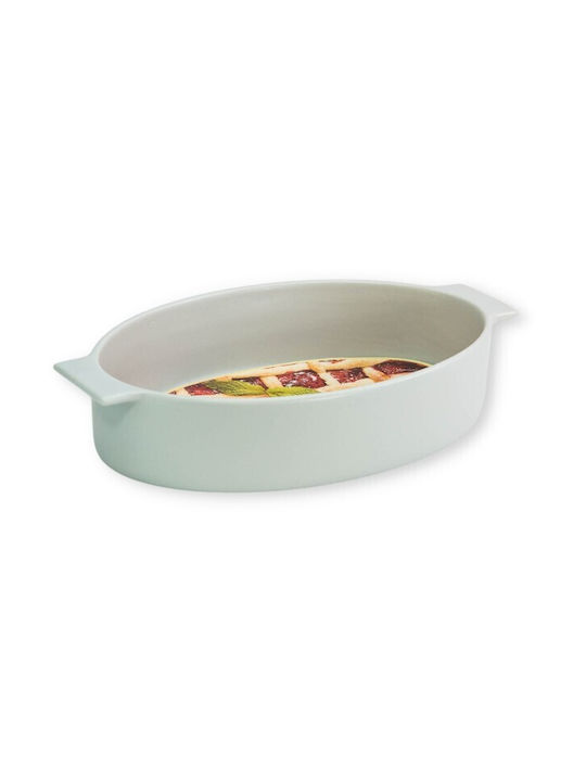 Viosarp Οβάλ Πυρίμαχο Σκεύος Κεραμικό 28x17.5x5.8cm Γκρι