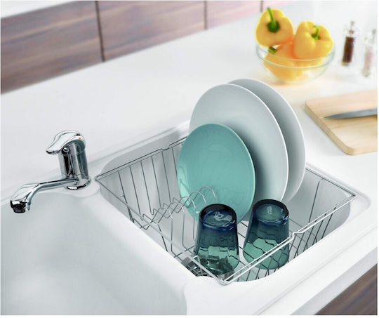 Metaltex Aquatex Στραγγιστήρι Νεροχύτη Μεταλλικό Γκρι 35x30x11cm