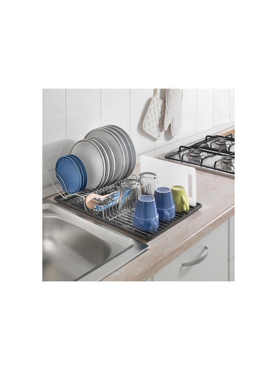 Metaltex Wing Tex Στραγγιστήρι Νεροχύτη Μεταλλικό Γκρι 50x31x10cm
