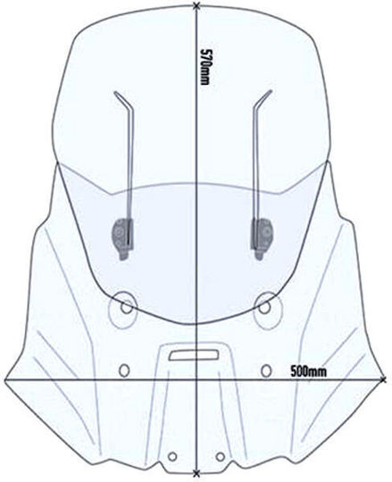Givi Motorcycle Windshield & Windscreen Transparent Visor for Suzuki V-Strom 1050 AF3117