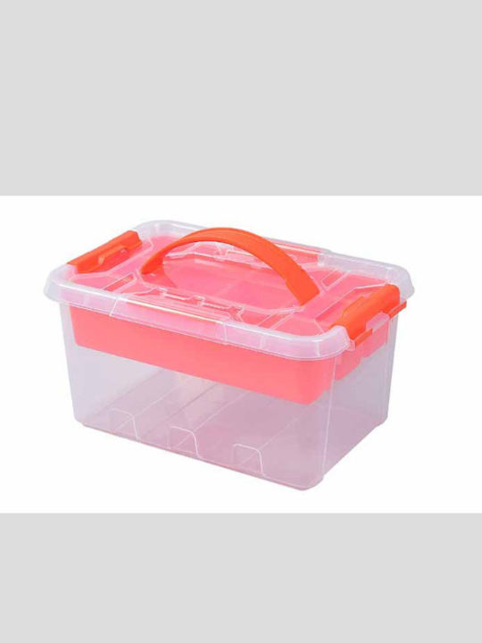 Tactix Plastic Storage Box with Lid Transparent 30.5x20.4x15.5cm