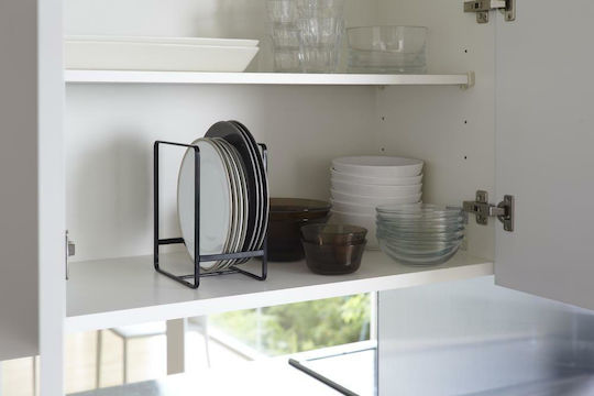 Yamazaki Cabinet Dish Rack Metallic 11.5x16x20cm Black