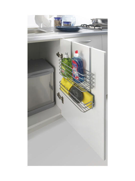 Metaltex Κρεμαστό Ράφι Galileo Polytherm Μεταλλικό 26x12x36εκ. Ασημί