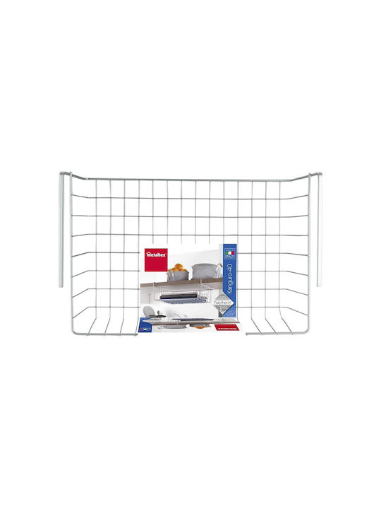 Metaltex Kanguro Kitchen Organizer Racks Metallic in Silver Colour 40x40x14cm
