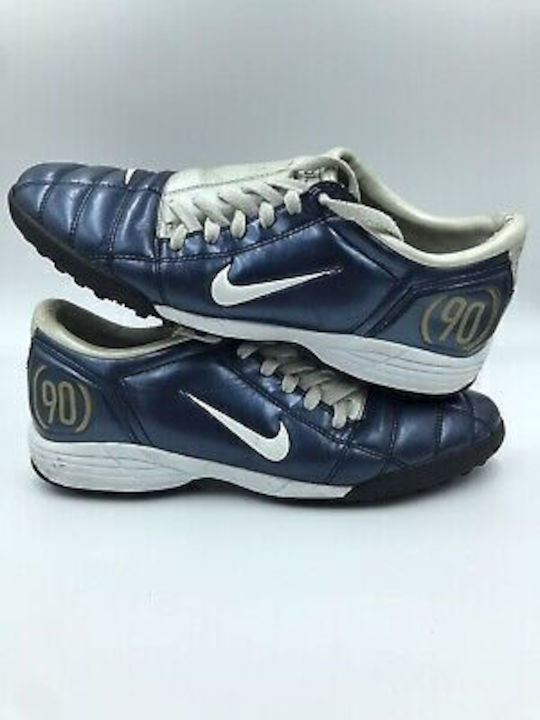 Nike Total 90 III TF Low Football Shoes with Molded Cleats Blue