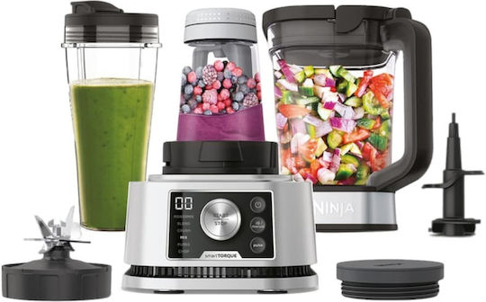 Ninja Foodi Power Nutri Μπλέντερ με Πλαστική Κανάτα 2.1 lt 1200W Silver