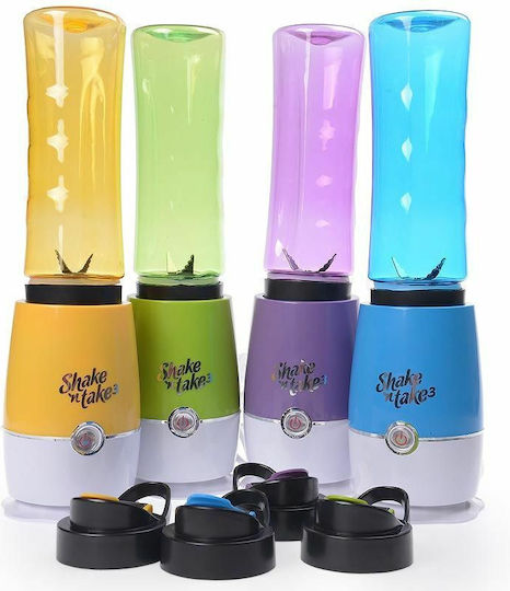 Shake N Take Bottle 3 Blender with Plastic Jug 500 ml Green