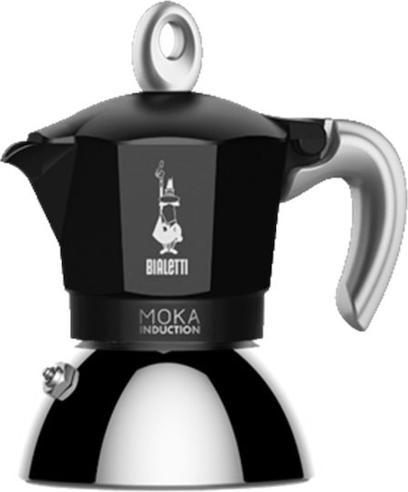 Bialetti Moka Induction Кафеварка За Еспресо 2 Чаши Черна