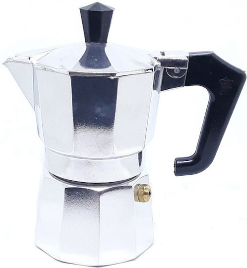 Pezzetti Italexpress Μπρίκι Espresso 3cups Ασημί