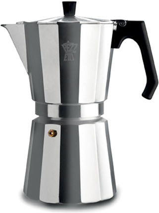 Pezzetti Luxexpress Stovetop Espresso Pot for 1Cups Silver