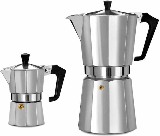 Pezzetti Italexpress Μπρίκι Espresso 2cups Ασημί