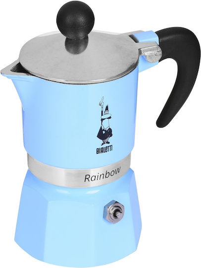 Bialetti Rainbow Cafetieră Pentru Plită Espresso 1 Cupă Albastră