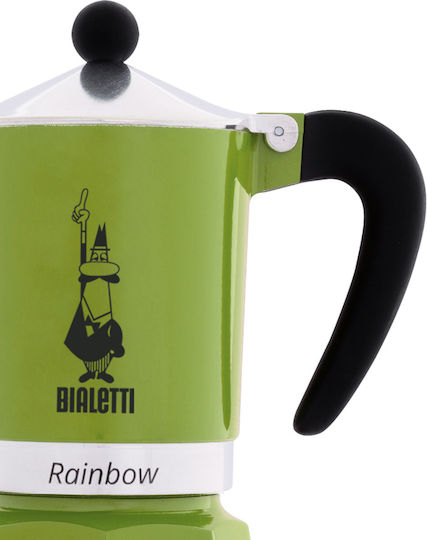 Bialetti Rainbow Cafetieră Pentru Plită Espresso 6 Căni Verde