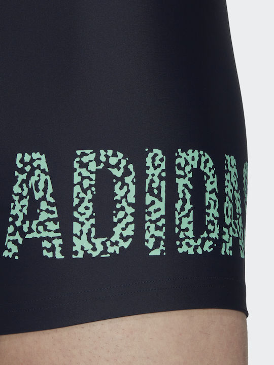 Wording Men's Swimwear Shorts Legend Ink / Pulse Mint with Patterns