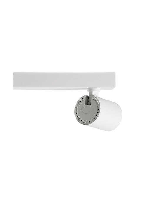 GloboStar Leonardo Double LED Natural White Spot in White Color