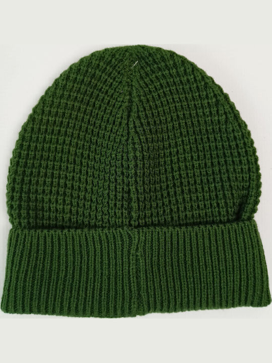 Beanie Beanie Knitted in Khaki color