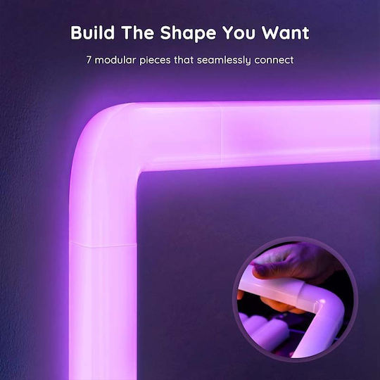 Govee Smart Διακοσμητικό Φωτιστικό Glide Wall Light 6+1 LED RGBIC Μπάρα 7τμχ