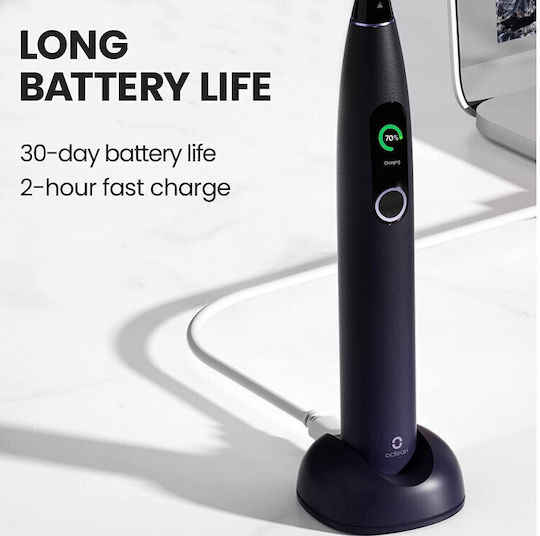 OClean X Pro Electric Toothbrush Purple