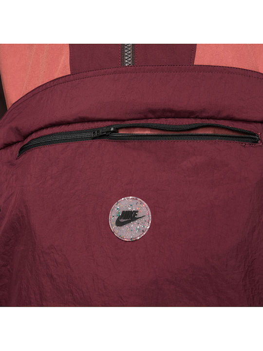 Sportswear Women's Short Sports Jacket for Spring or Autumn with Hood Burgundy