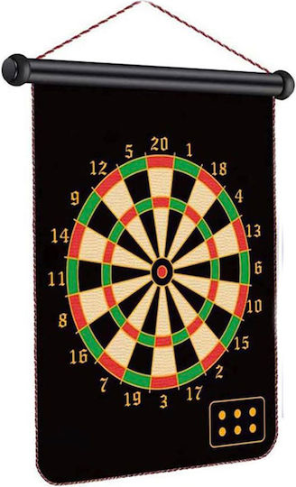 KD000036 Set with Target & 6 Darts Double-Sided Magnetic