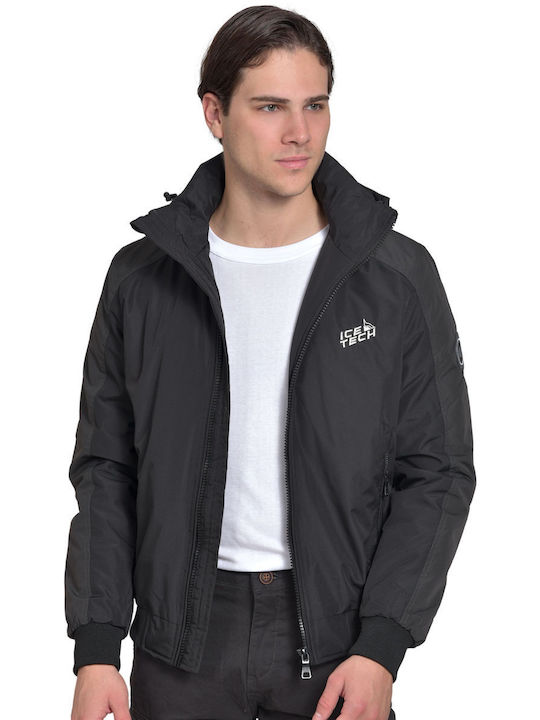 ICETECH G921 DARK GREY - MEN'S BOMBER JACKET DARK GREY