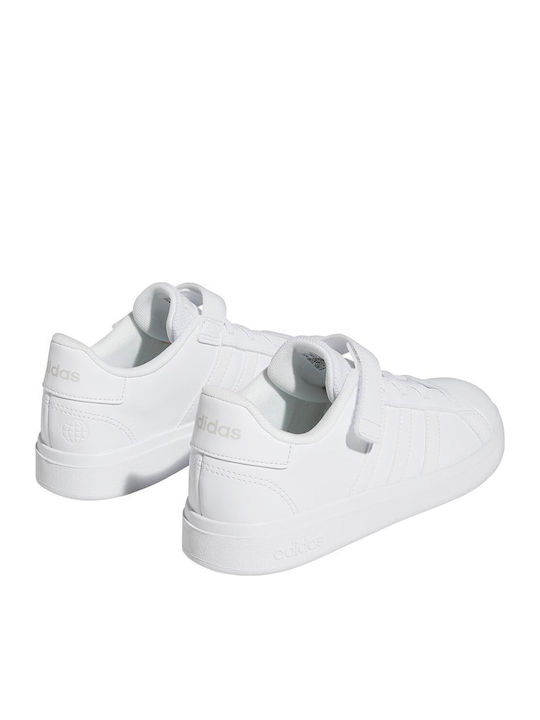 GRAND COURT 2.0 EL K Kids Sneakers with Hook & Loop Closure White