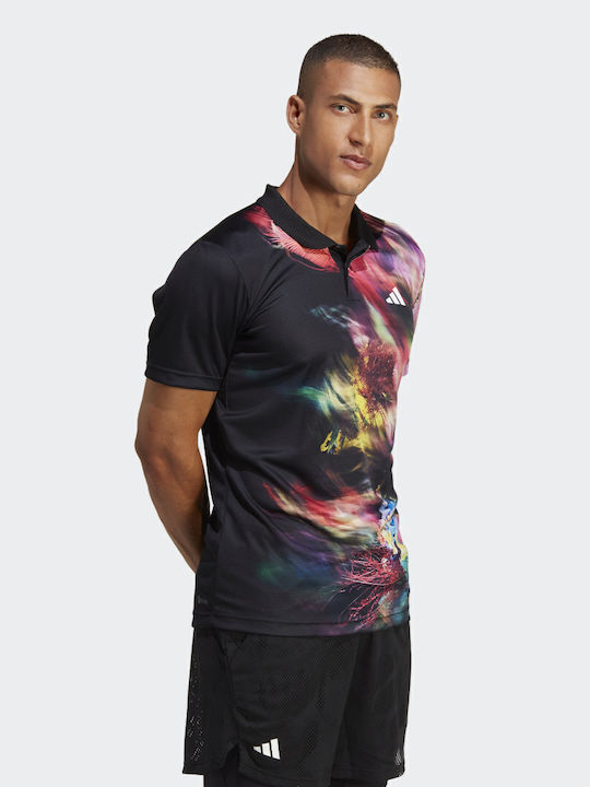 adidas Melbourne Tennis Heat.rdy HT7215 Men's Multicolour Tennis Shirt