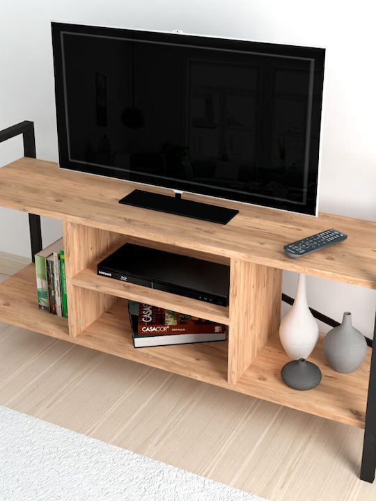 Santana Metal & Wood Brown TV Stand L120xD35xH61cm