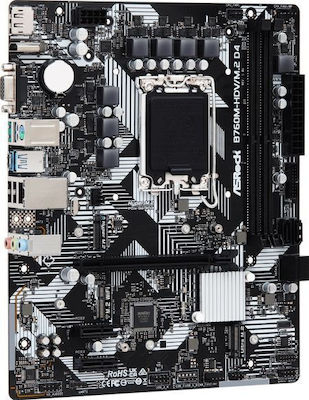 ASRock B760M-HDV/M.2 D4 Motherboard Micro ATX με Intel 1700 Socket