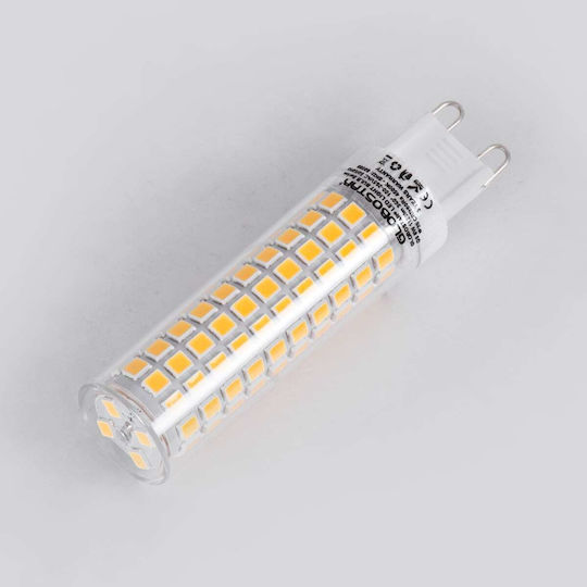 GloboStar LED крушка 8W 75mm за фасунга G9 Топло бяло 1088лм