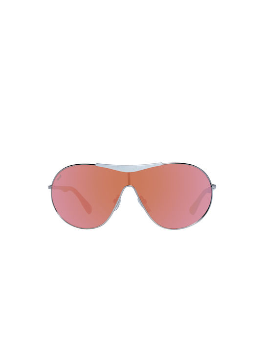 Web Sonnenbrillen mit Silber Rahmen und Rosa Linse WE0282 14Z