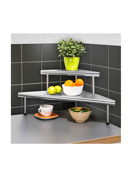 Wenko Επιτραπέζια Βάση Inox 48.5x48.5x31εκ. Ασημί