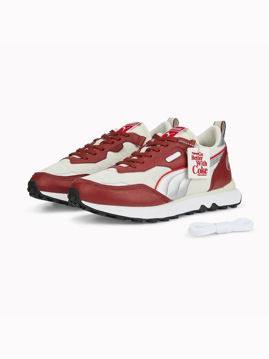 Puma x Coca-Cola Rider FV Sneakers Burgundisch