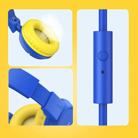 Joyroom JR-HC1 Cu fir Pentru copii On Ear Căști Yellow / Blue