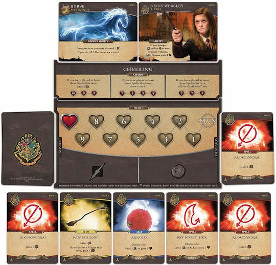 Spiel Erweiterung Harry Potter: Hogwarts Battle - The Charms and Potions für 2-5 Spieler 11+ Jahre (EN) USAopoly