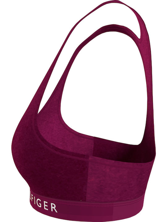 Tommy Hilfiger Women's Bralette Bra Burgundy